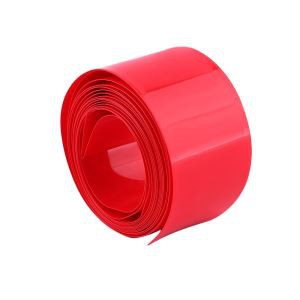 Tubo rosso termoretraibile in PVC per avvolgimento batteria 18650