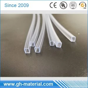 Tubo morbido in Silicone trasparente rettangolare